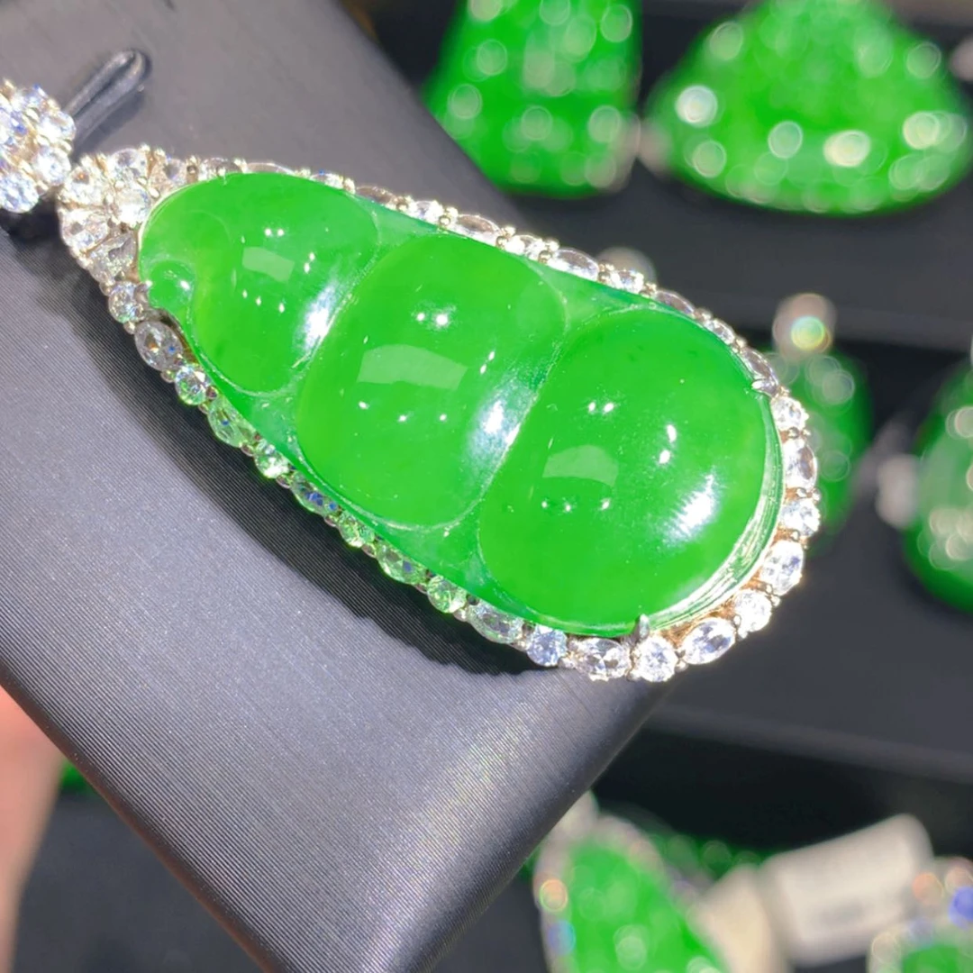 【闪购商品】翡翠颈饰银S925镶嵌356565