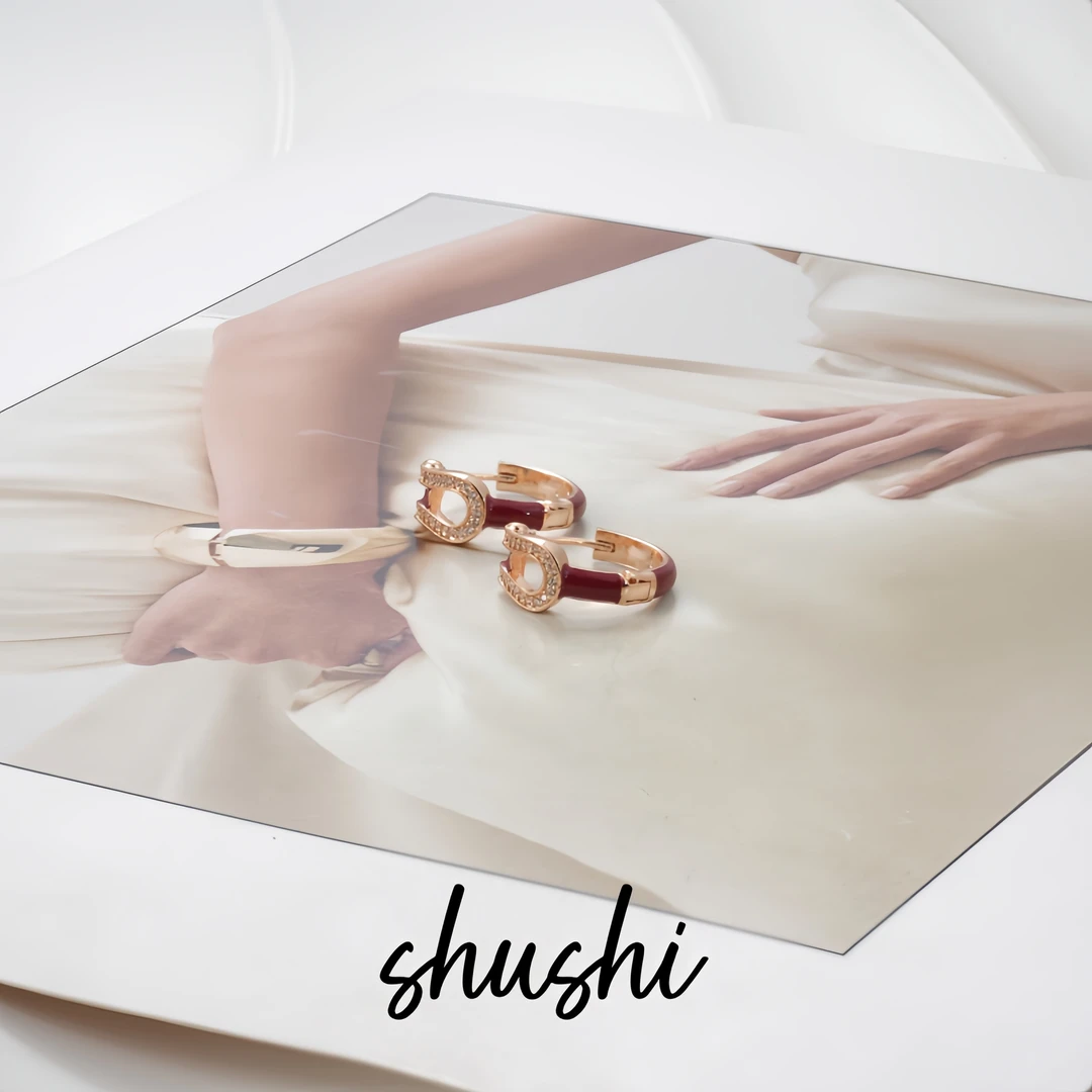 铜合金锆石耳饰 耳环9124