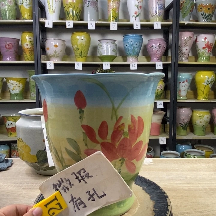景德镇高温陶瓷花盆