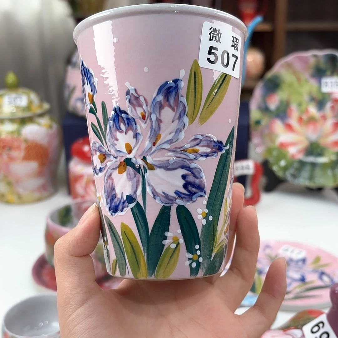 景德镇手绘高温釉下彩陶瓷茶具