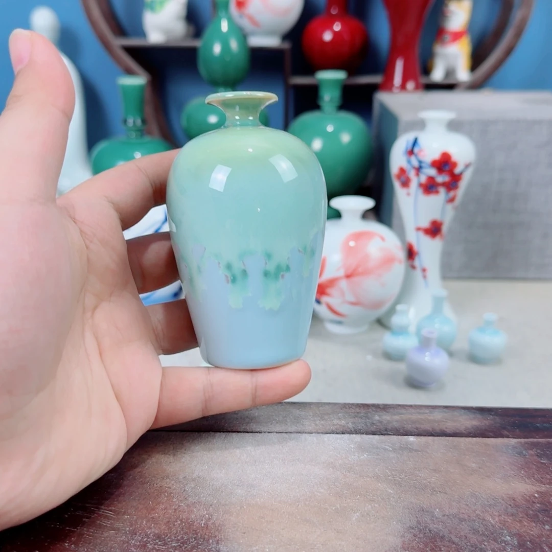陶瓷手工小花器摆件