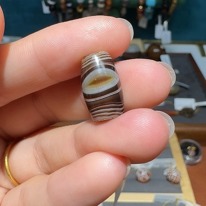 槟***哥未镶嵌玛瑙/玉髓珠宝半成品10*17.1mm