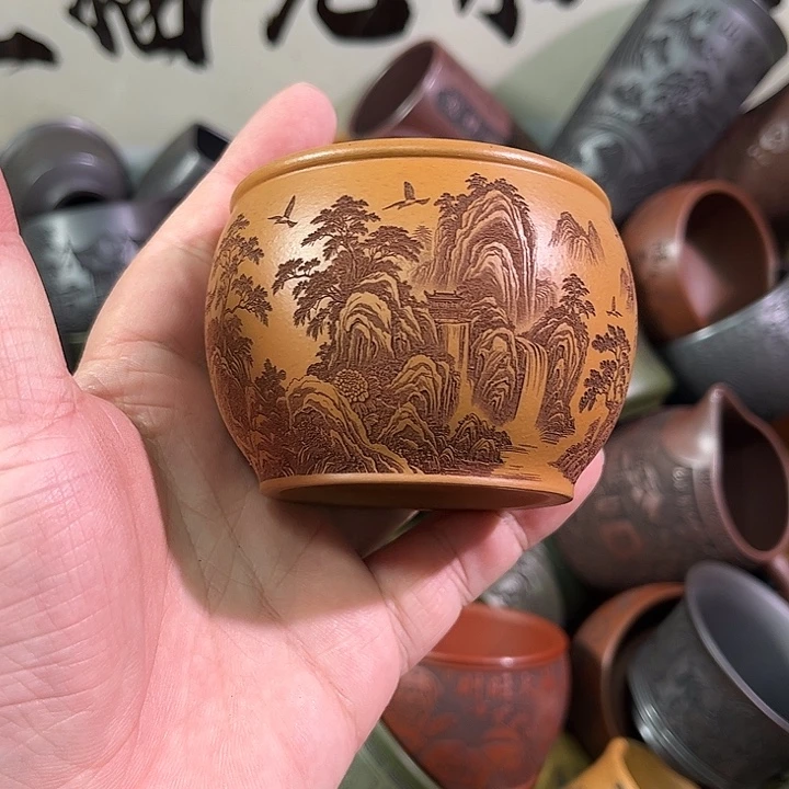 茶杯紫砂全手工紫砂主人杯
