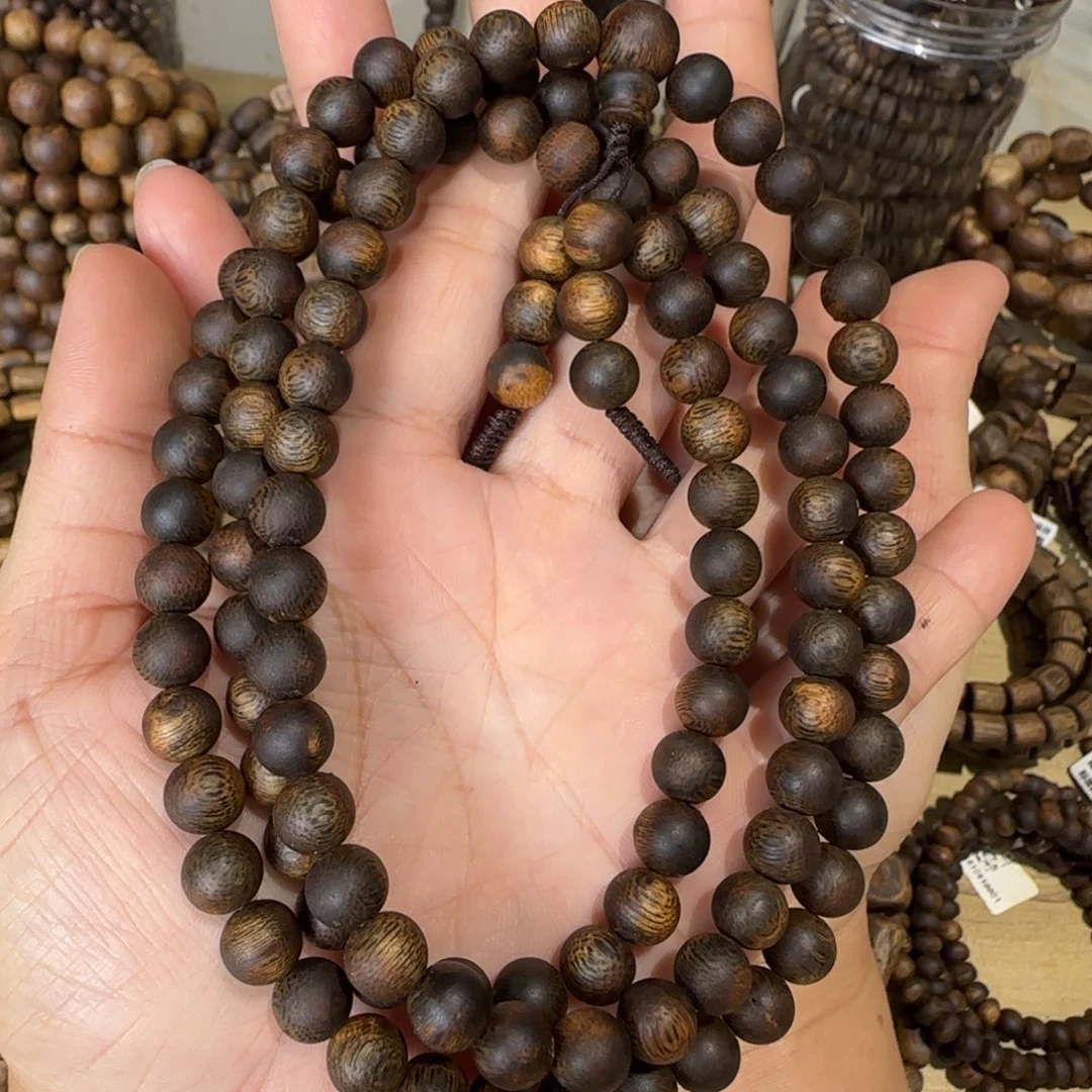 沉香手串浮沉虫漏多样性发货一条卡8-33克