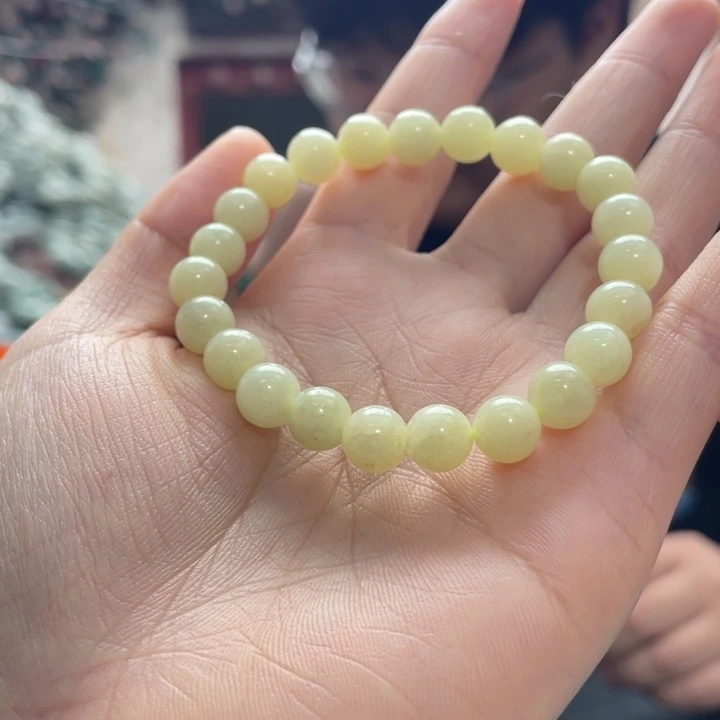 未镶嵌手串和田玉黄口手串