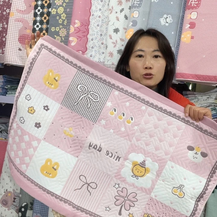 棉特价粉色百福图