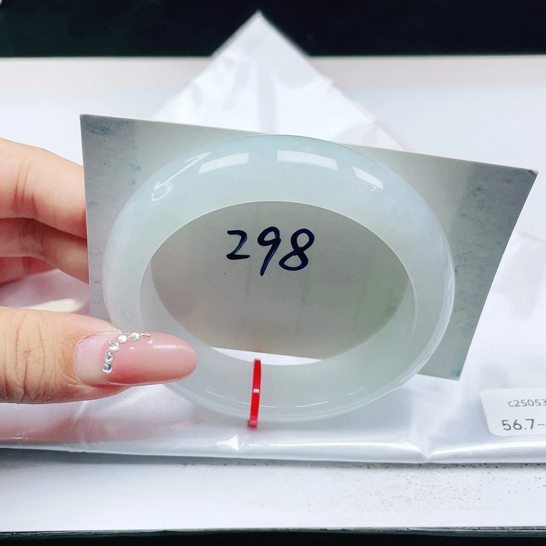 翡翠未镶嵌手镯 正圈56+