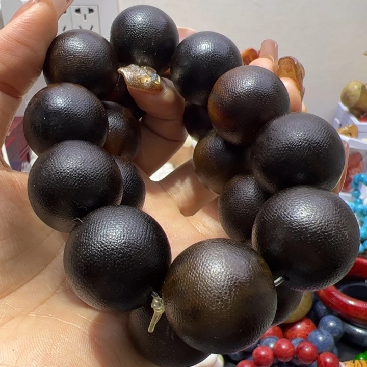 木质非金属2.0黑药王手串