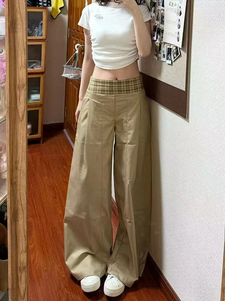 （白色西装裤）微瑕直筒裤西装阔腿裤显瘦夏季百搭休闲裤垂感