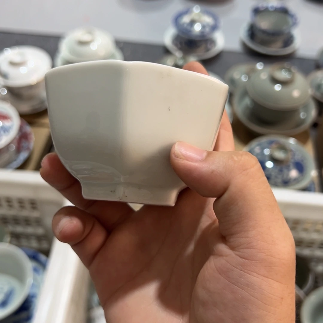白六角杯微瑕qqwqqw