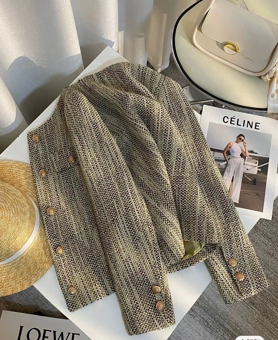 【坤姐专属】2025新款定制小迪提花POLO领气质女士上衣-003