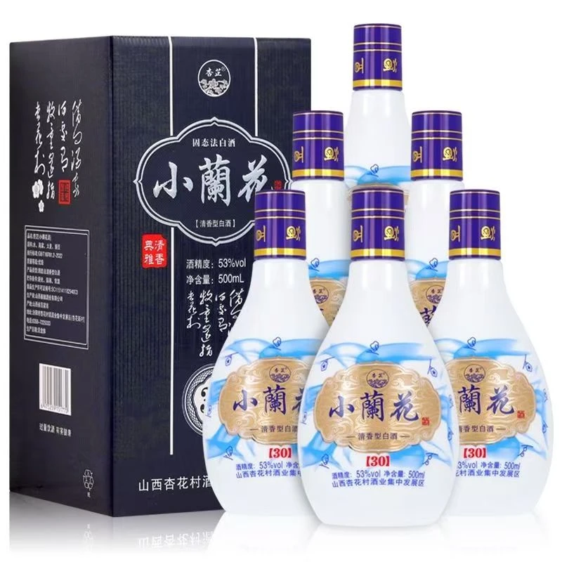 青花氿小蘭花清香型固态法白酒