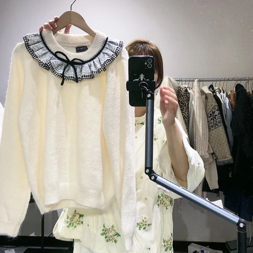 【闪购商品】米白套头