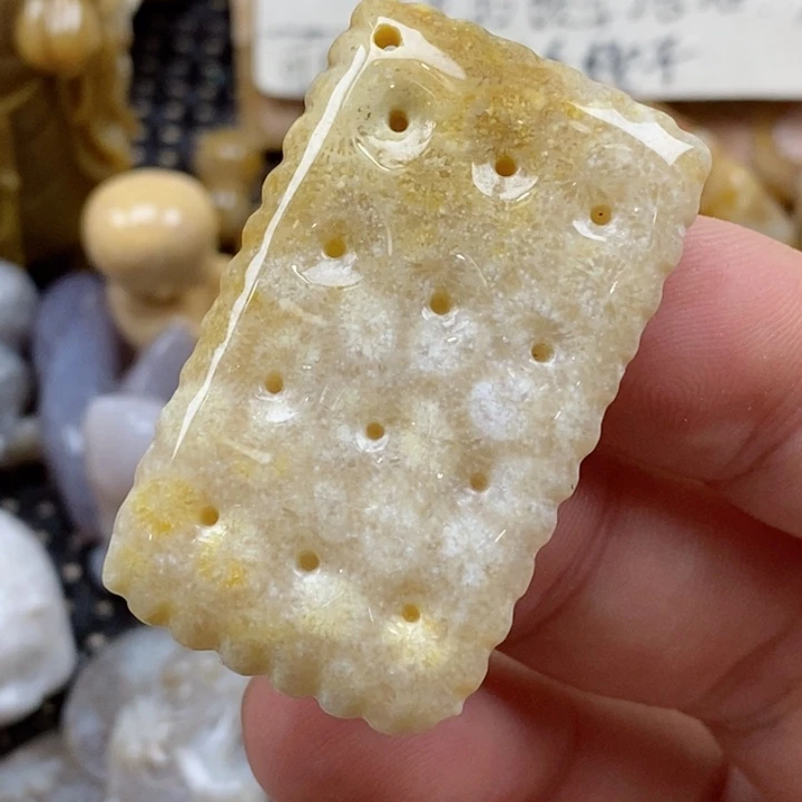 颈饰未镶嵌硅化珊瑚（珊瑚玉）