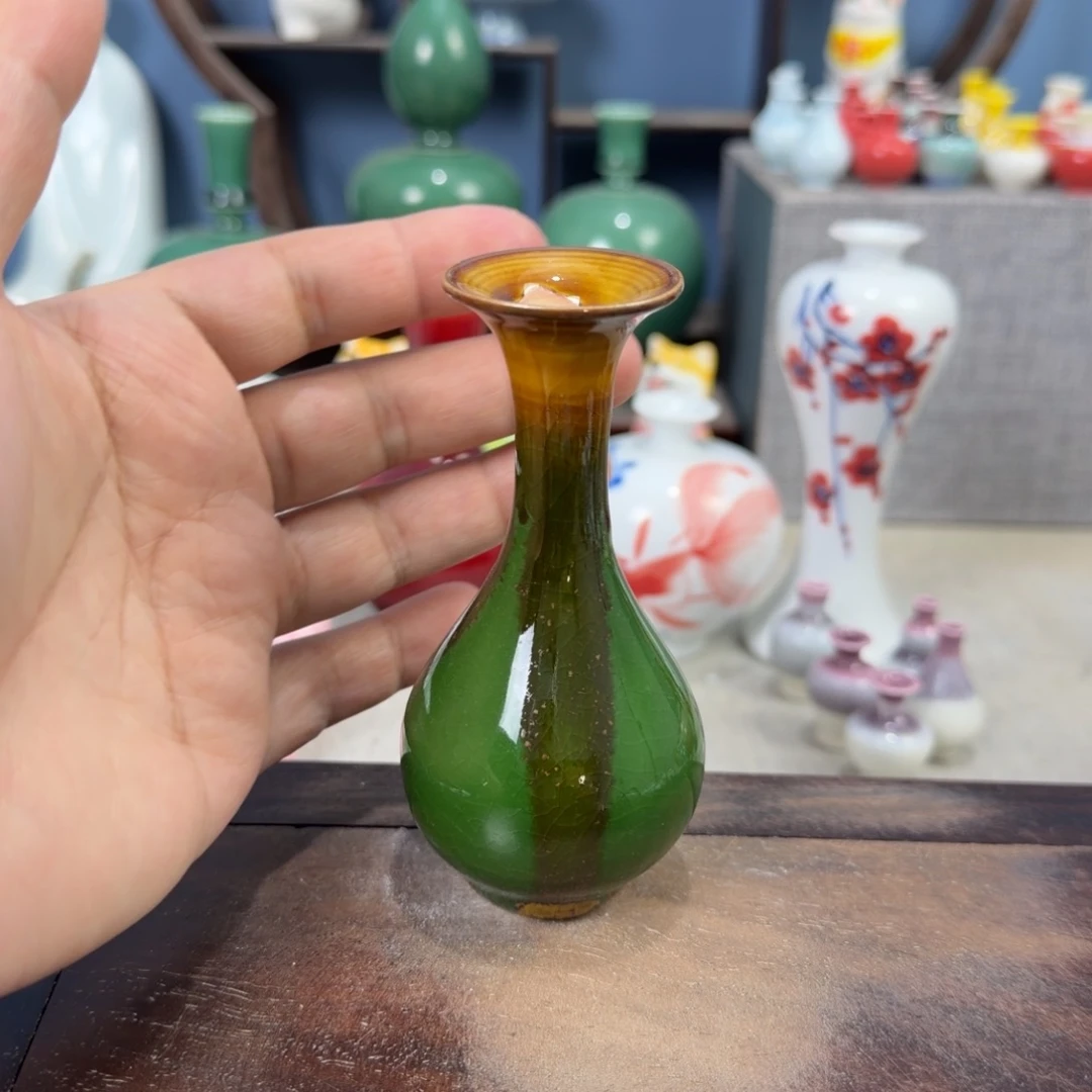 陶瓷手工小花器摆件