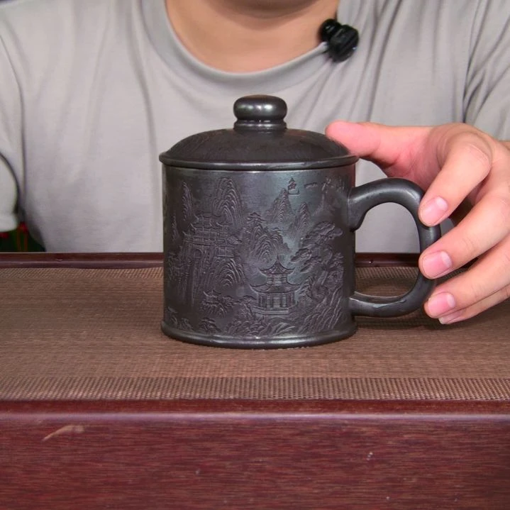 茶杯紫砂高货放漏