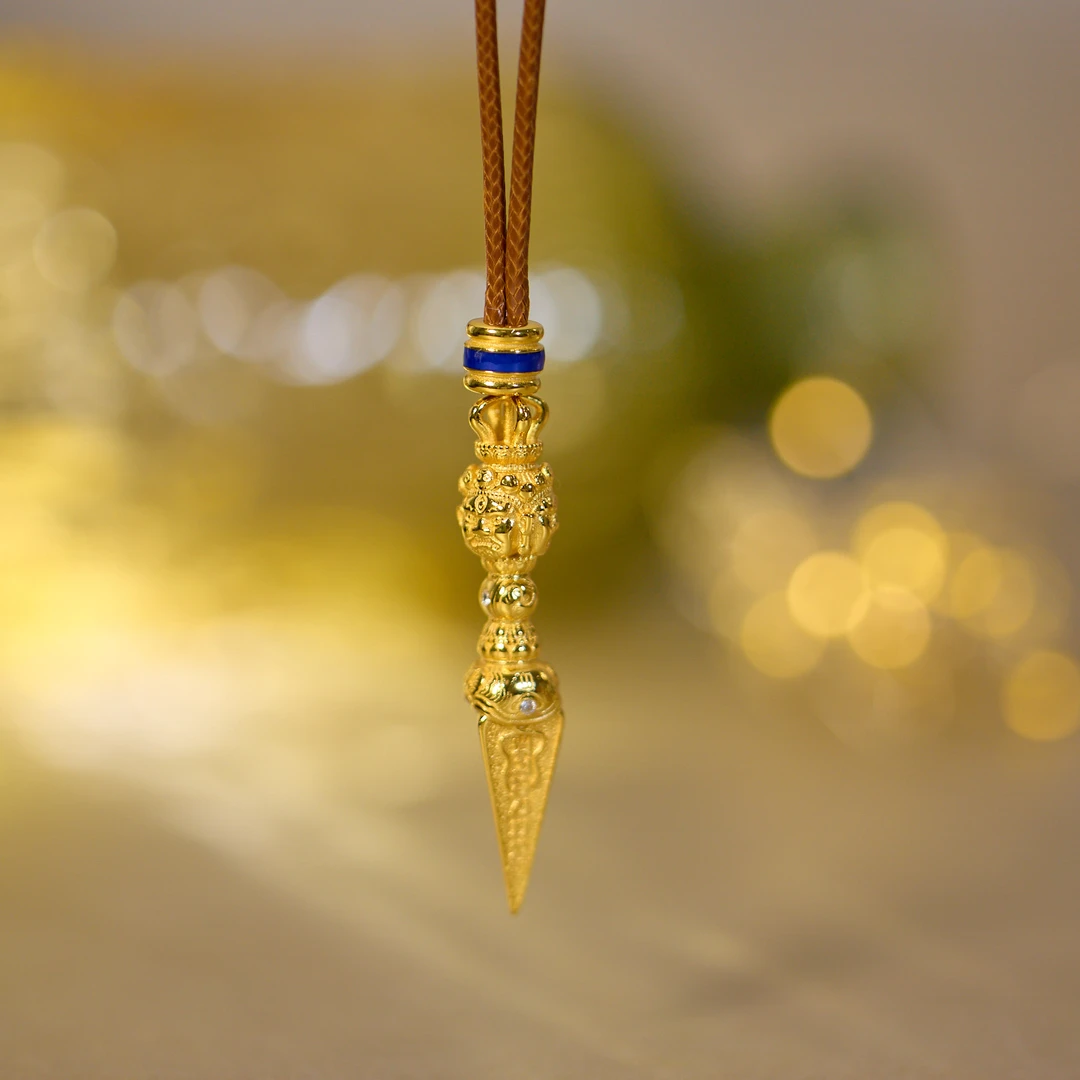 925银银制品 【歪歪】S925大威德金刚撅项链（多样性发一）XB-J3847