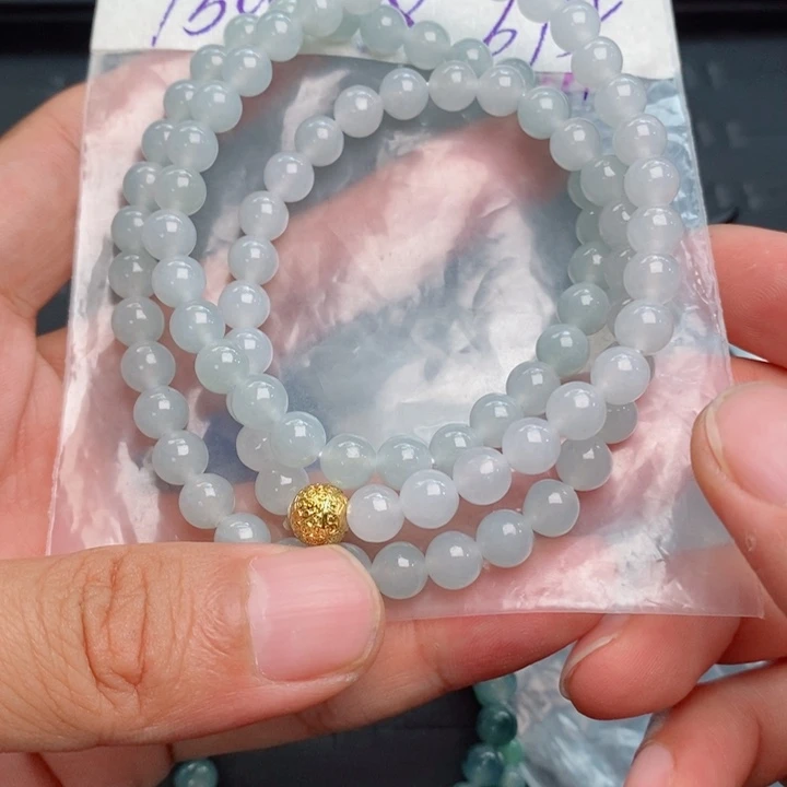 定制翡翠未镶嵌小*虾项链