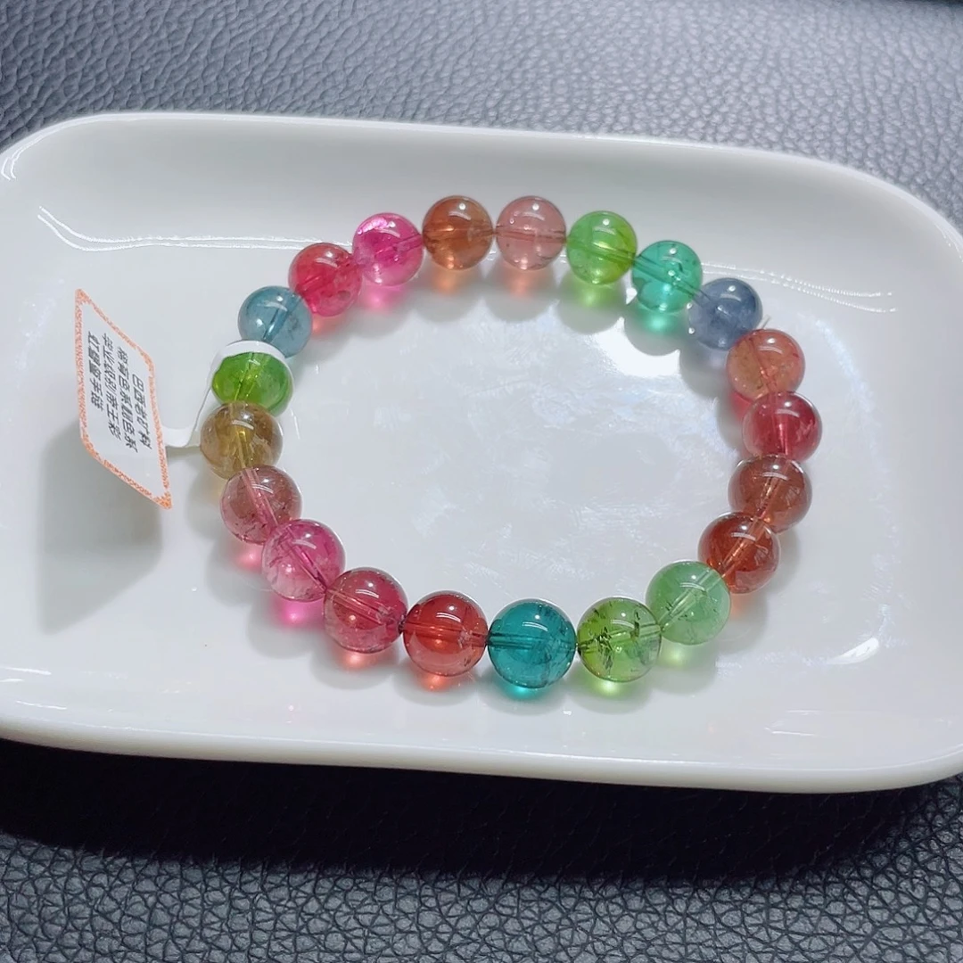 未镶嵌手链碧玺9.2mm左右