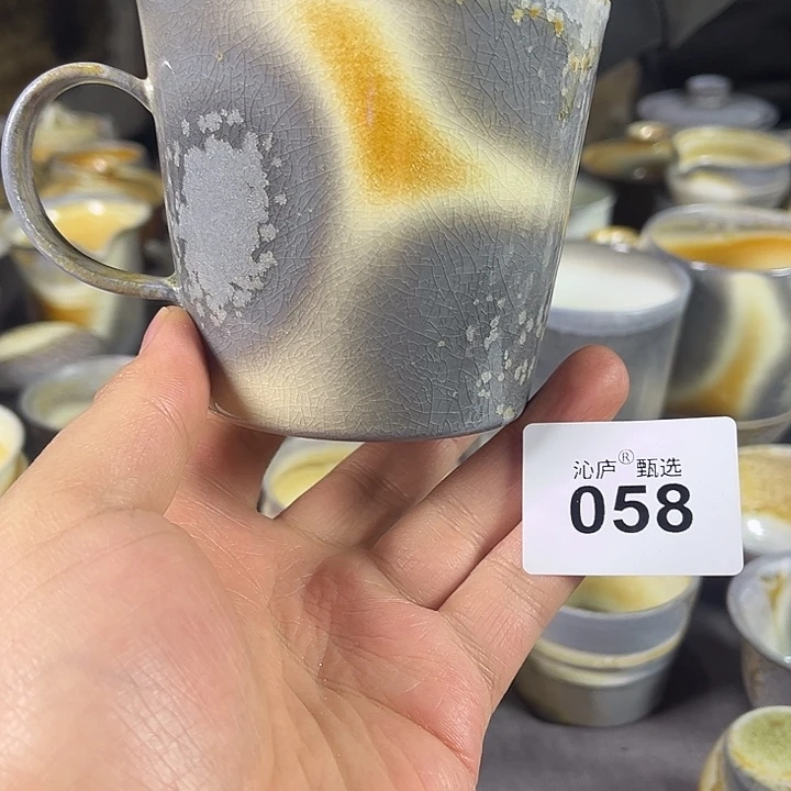 沁庐柴窑古法柴烧全手工茶具