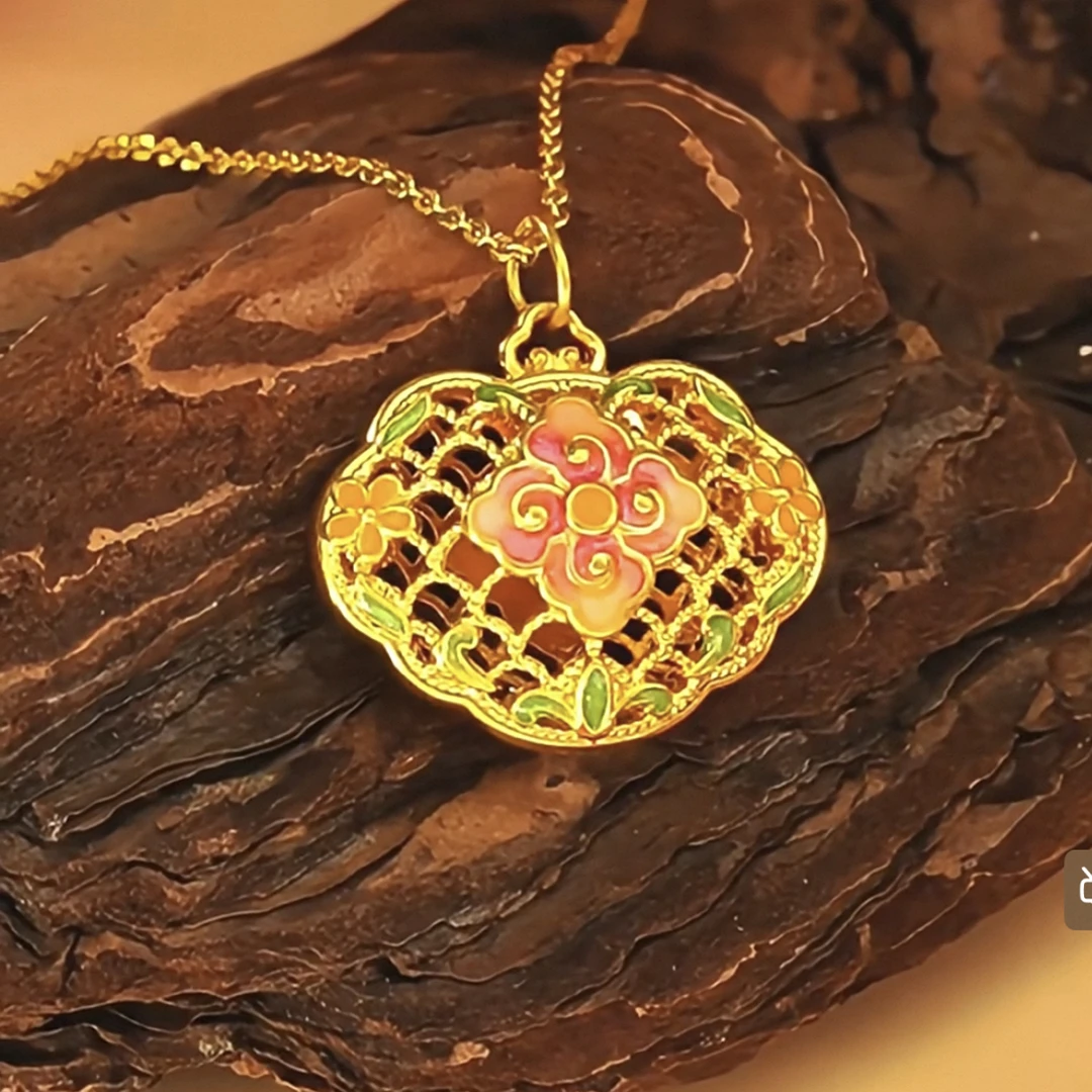 【夏夏专享】足金999 镂空花丝 GP 1.06 攒金有道