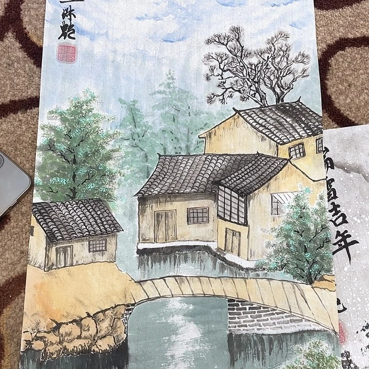 国画绿*兜李淑艳老师作品6666