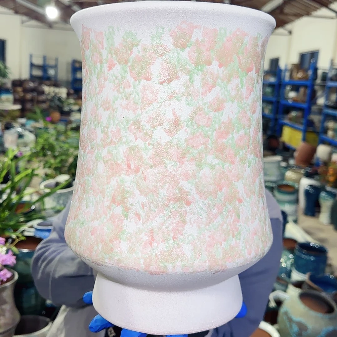 紫砂花盆高30口21