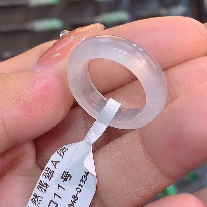 翡翠戒指未镶嵌圈口11