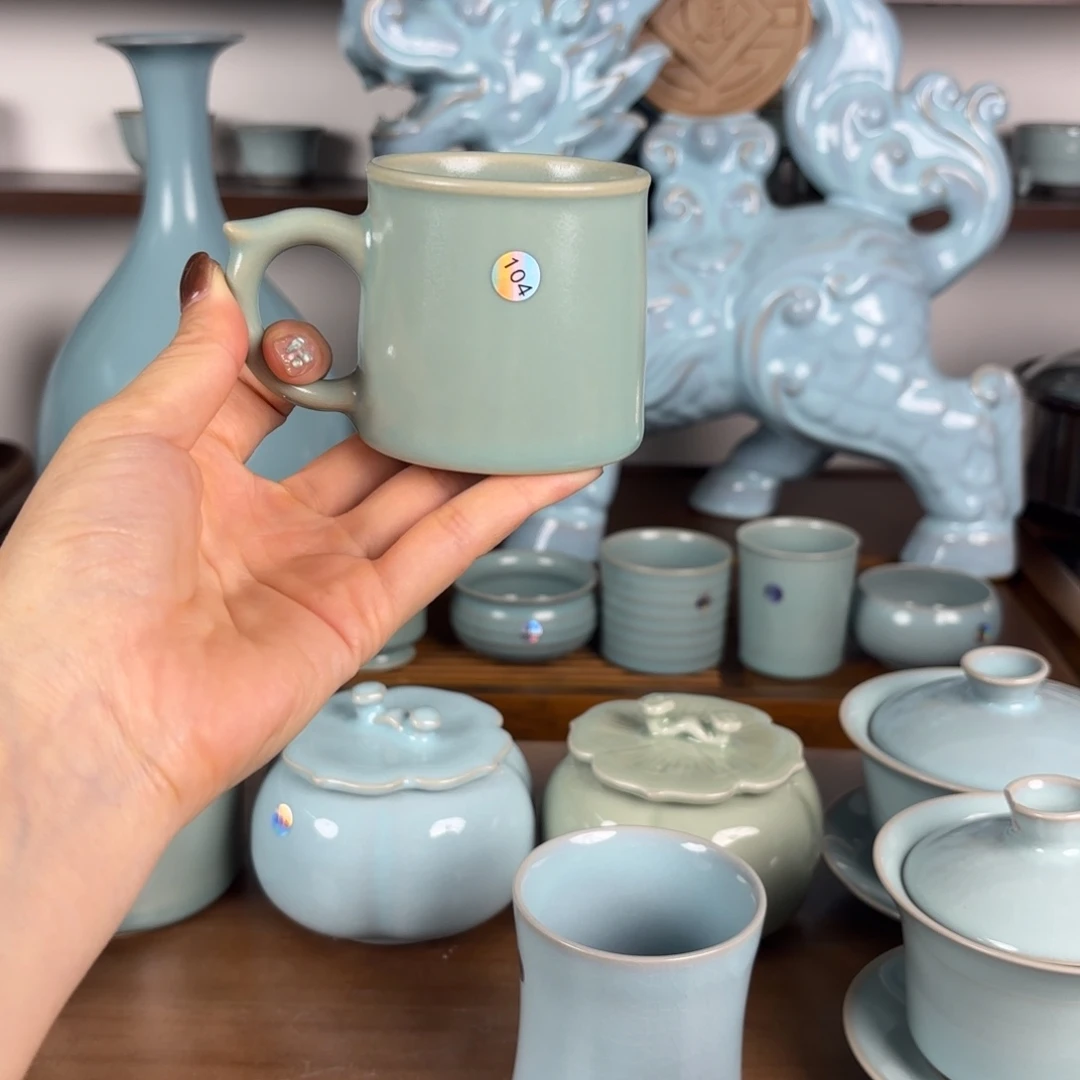 杯子仿古釉小号马克杯微微瑕