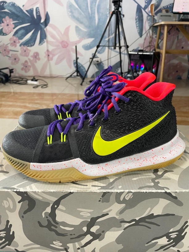 90新 maje 官网ID44码280/Kyrie 3 欧文 zoom 防滑耐磨 篮球鞋