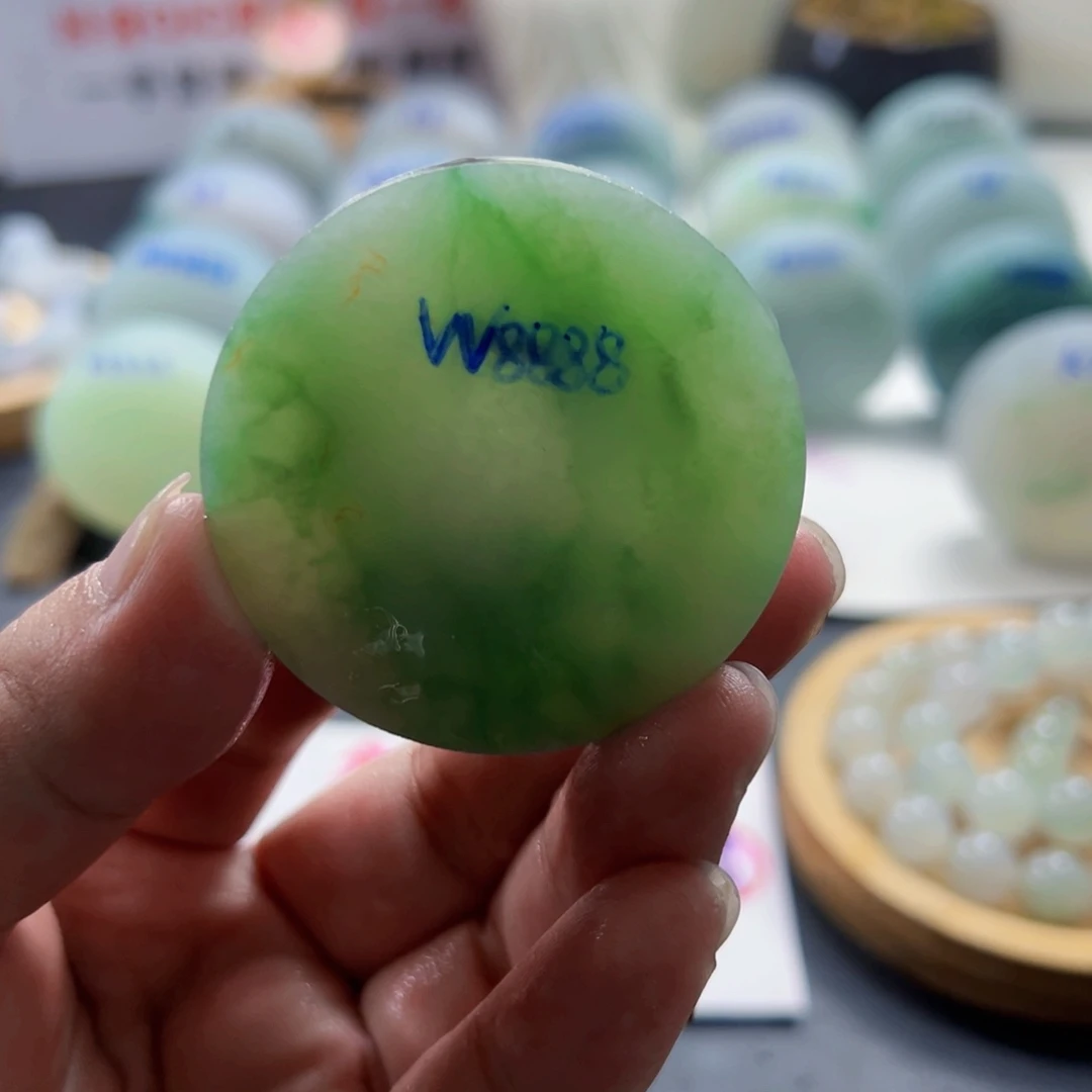 滴***花定制翡翠未镶嵌08089798