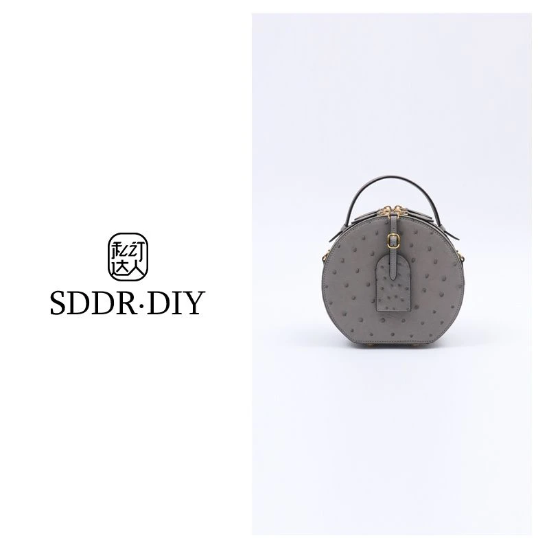 AI.BAGBURRY2025秋冬新款雅丹女士真皮休闲百搭时尚鸵鸟皮单肩包