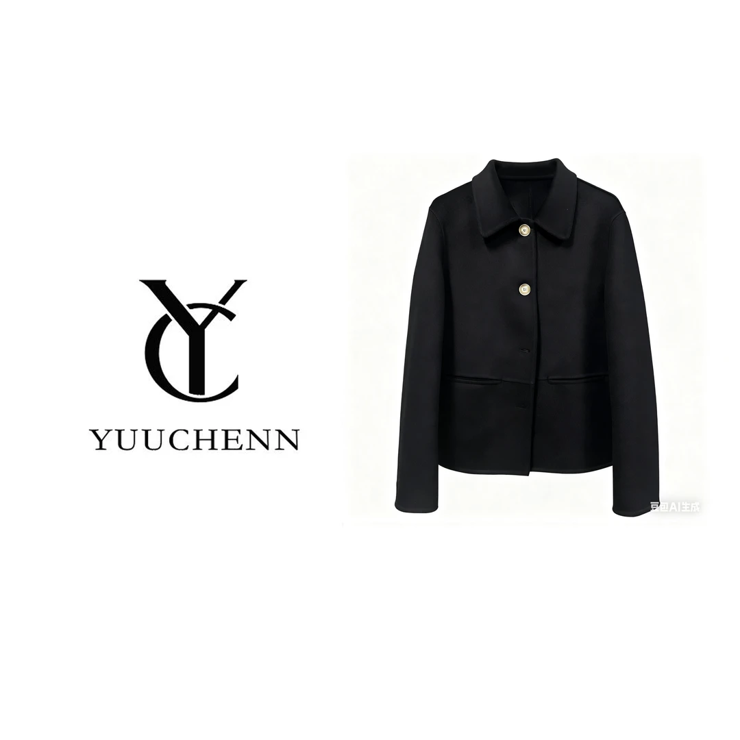 YUUCHENN羊毛经典短款大衣301