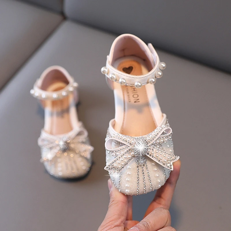 ABC 儿童水晶鞋凉鞋2025夏新款中大童软底公主鞋小女孩演出舞蹈鞋