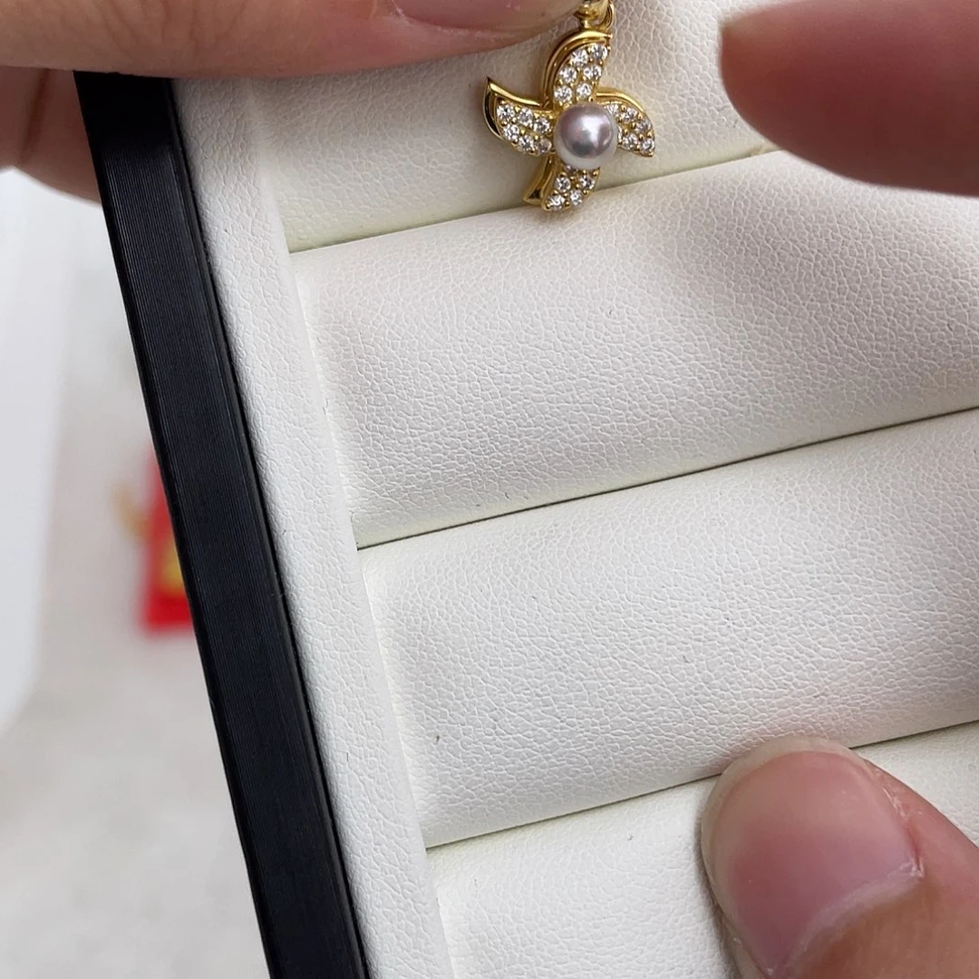 吊坠(不含链)银S925镶嵌海水珍珠