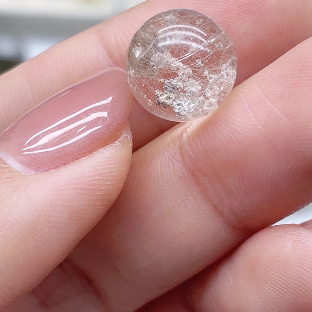 水晶幽灵穿发圆珠12mm未镶嵌B**_