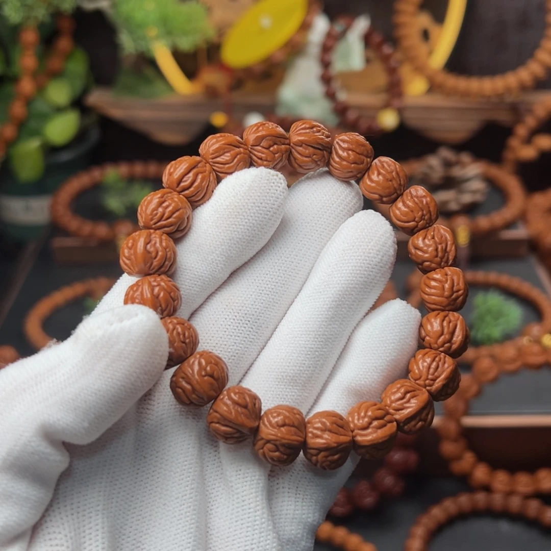 吊坠桃核战*1.3双脊龙手串