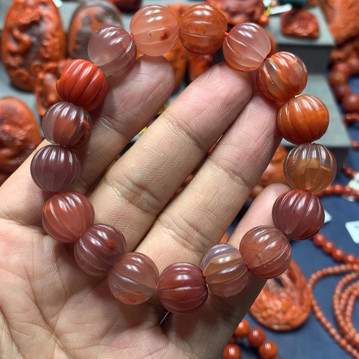 手串未镶嵌南红玛瑙13mm+