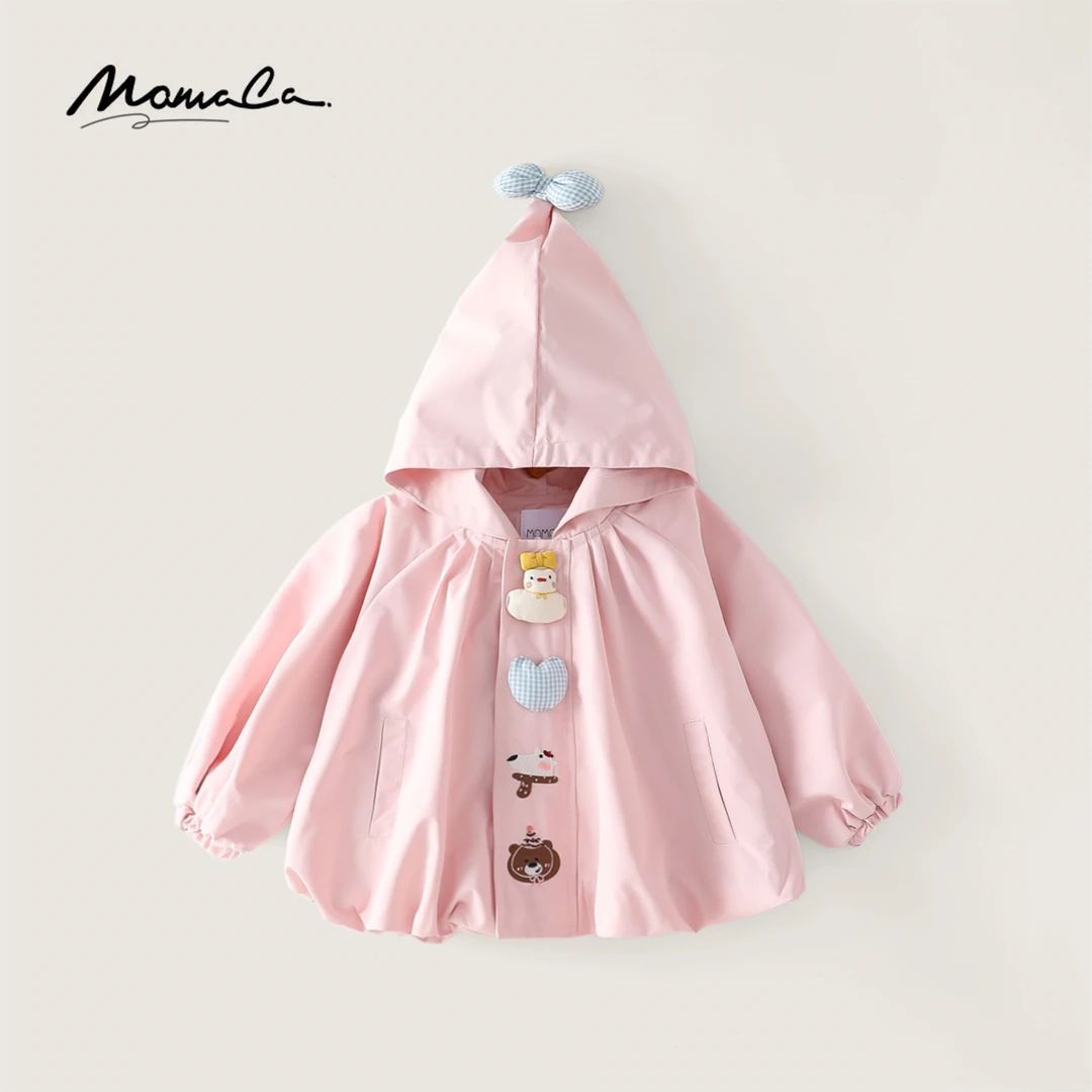 MOMOCO春季欧若风新款女童可爱休闲百搭休闲挡风外套77730107003