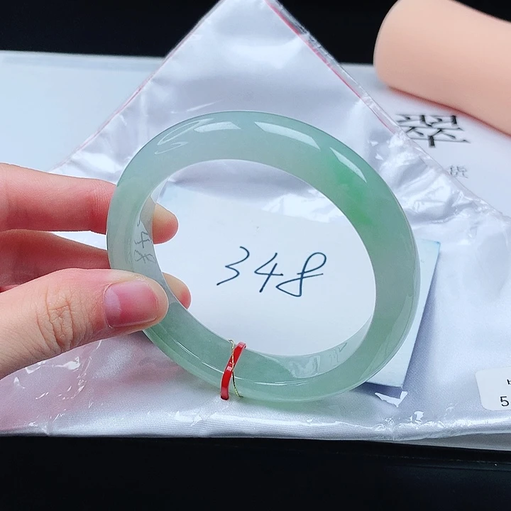 翡翠手镯未镶嵌缅甸天然a货手镯56+