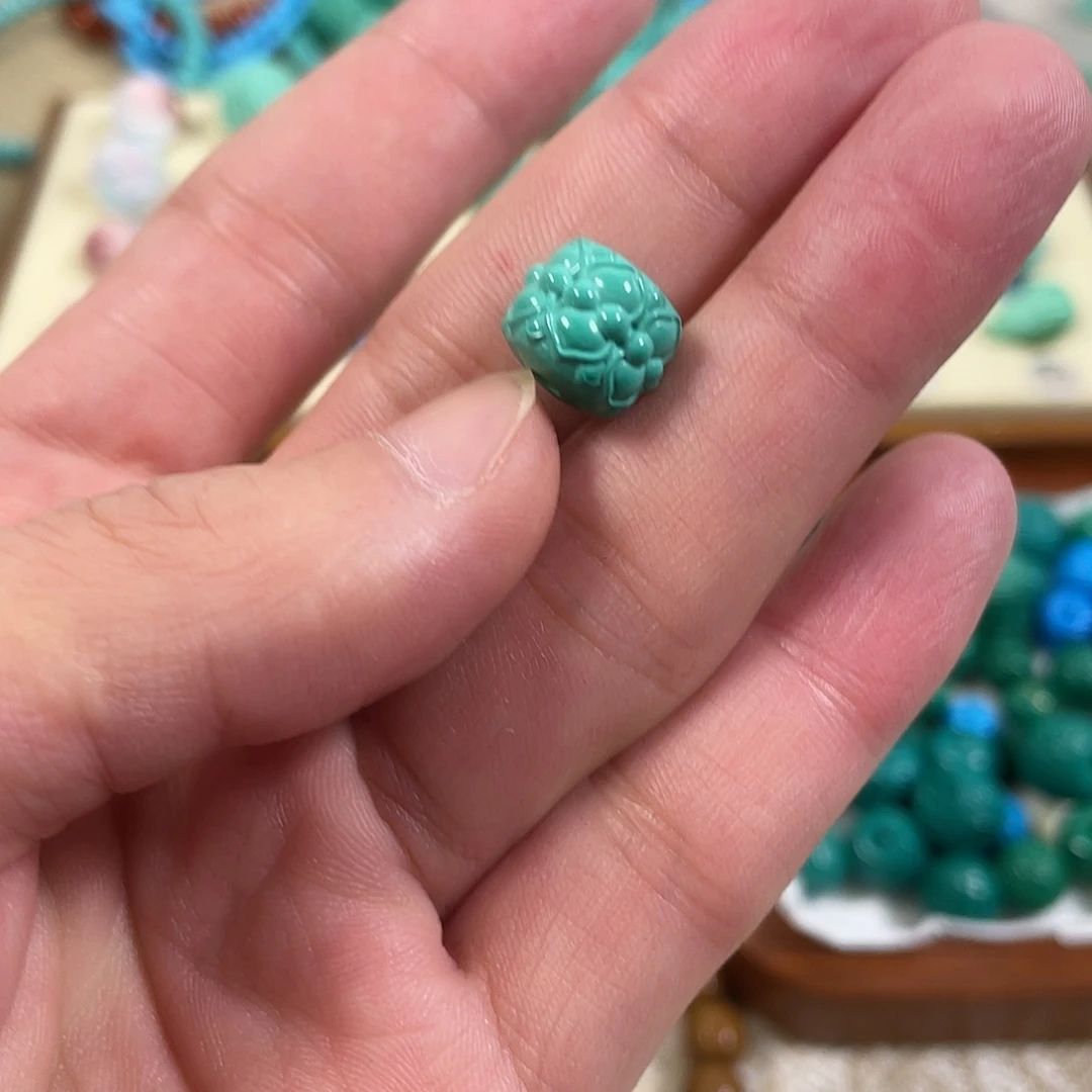 手工雕刻配饰配珠手串尺寸11