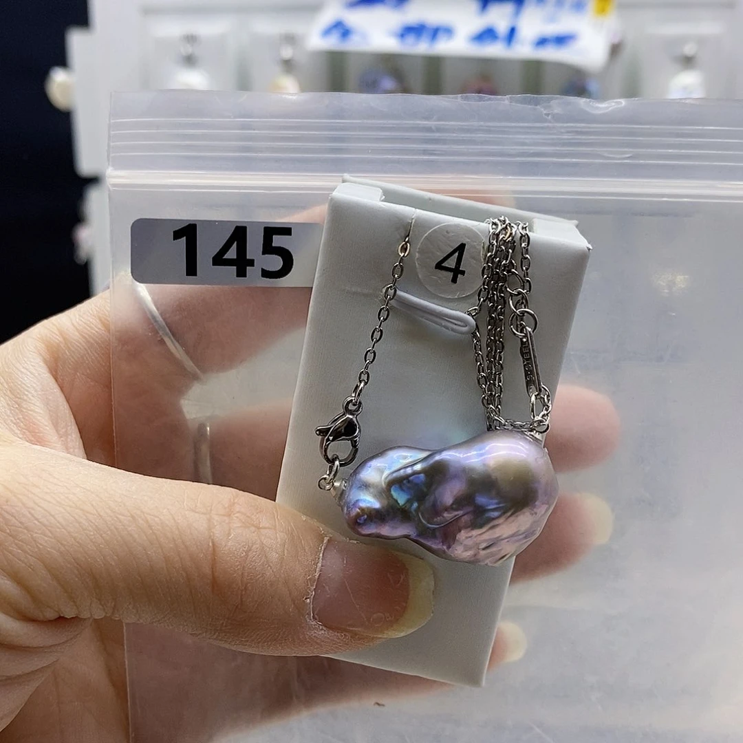 颈饰合金淡水珍珠