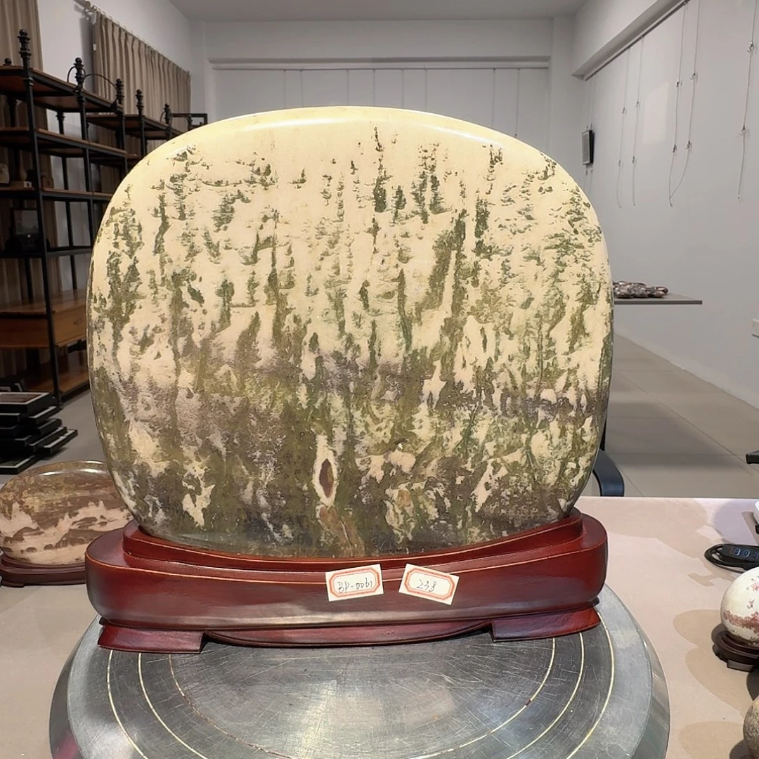 28×26×3 长江画面石摆件