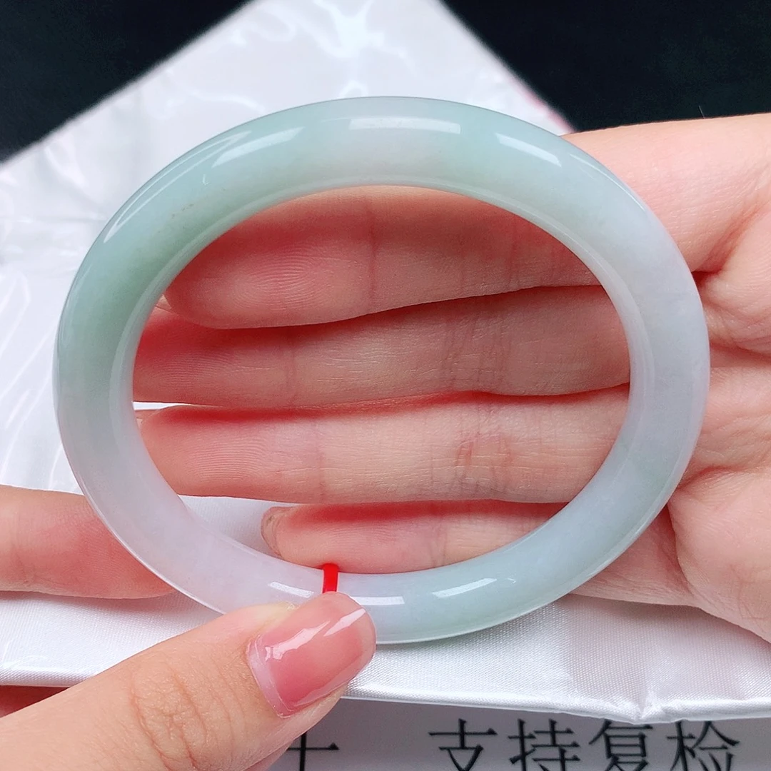 翡翠未镶嵌手镯58圈0073