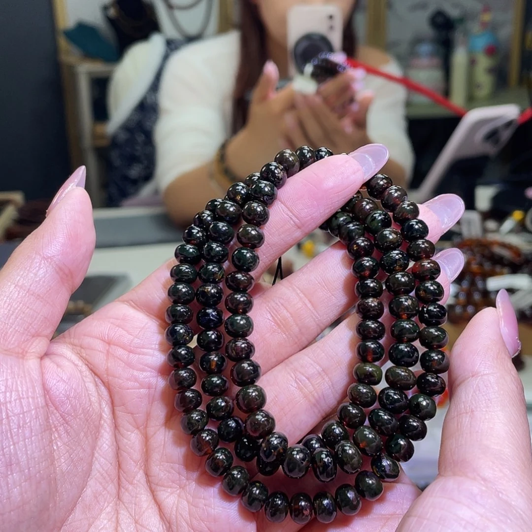 未镶嵌琥珀裸石抚顺琥珀7+血翳