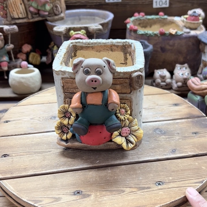 嘻哈多肉花盆百搭