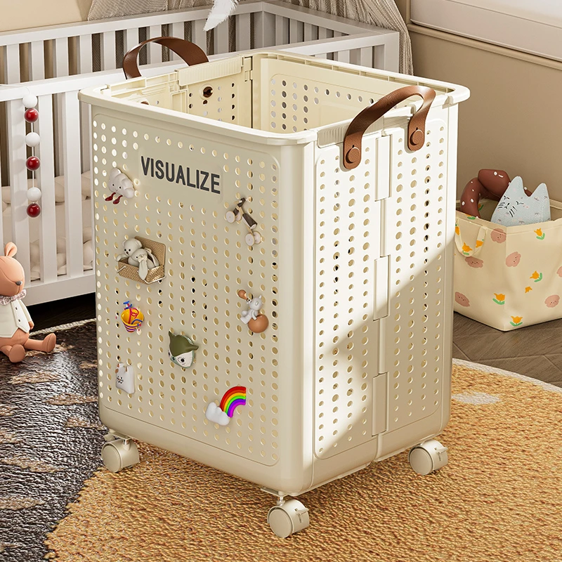 儿童玩具收纳筐大容量零食玩偶公仔整理箱家用娃娃积木储物箱