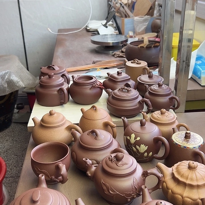 宁***司茶壶紫砂福利价底槽清半手工制作