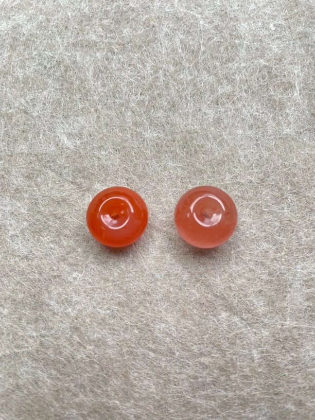 T20南红平安扣小配饰14mm多样性发一个