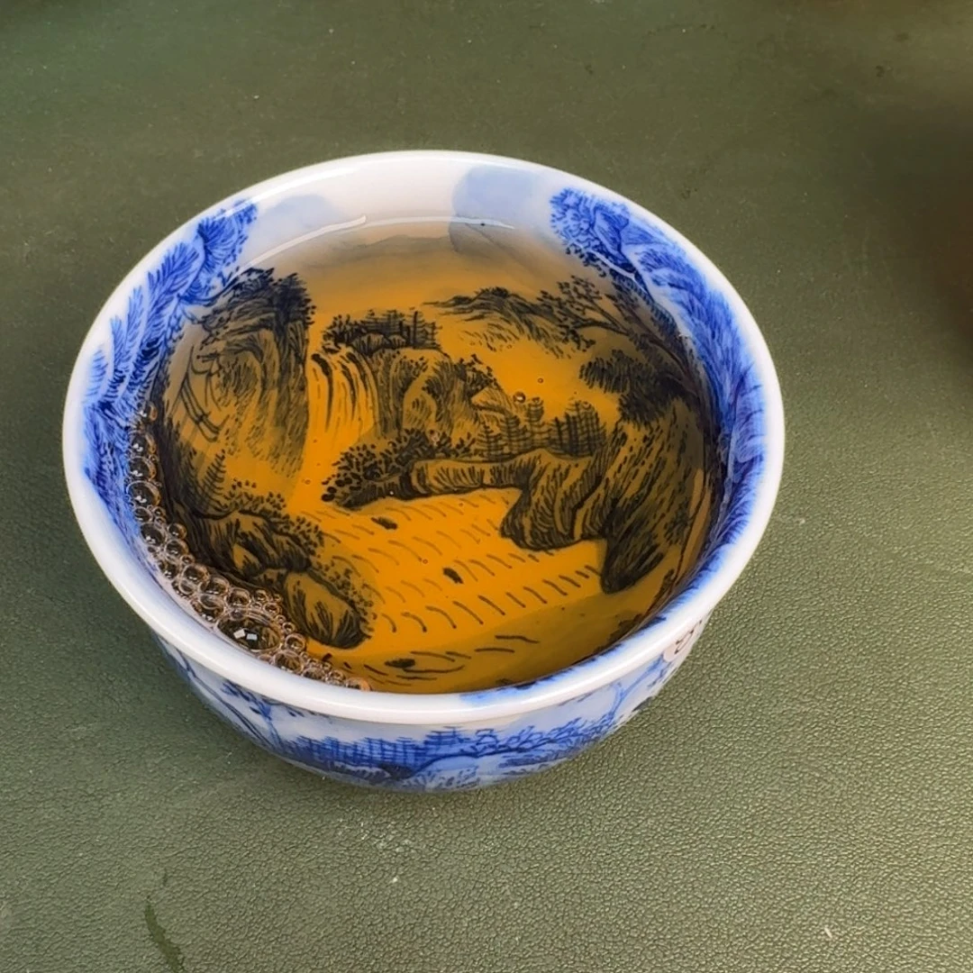 瓷景德镇纯手绘茶具圆圆285